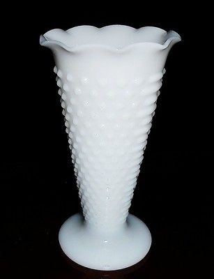 BEAUTIFUL LG. HOBNAIL VASE  E.O. BRODY, CLEVELAND, OH