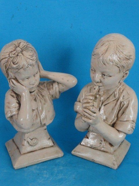 ESCO PRODUCTS INC 60s SIGNED E. VILLANIS BOY & GIRL