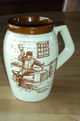   Beauce Pottery Quebec Abenakis 5 1/2 Mug Stein Signed Claude Joly