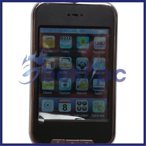 Fashion  MP4 Player 8GB 2.8 Touch Screen FM Digital Camera + Free 