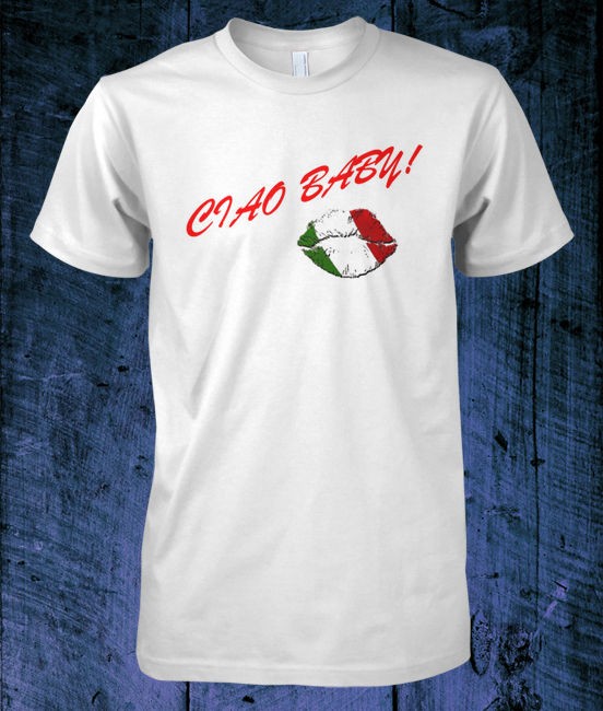 SHIRT Ciao Baby Italy kiss Italian Italia