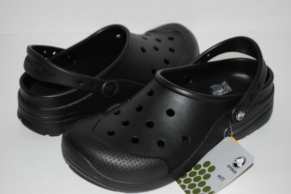 NWT NEW CROCS RX AG+ ULTIMATE CLOUD BLACK 9 10 11 12 mens CLOGS 