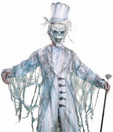 Mens Ghost Groom Gentleman Scary Halloween Costume