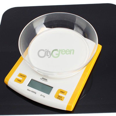 New 5Kg x 1g Digital Kitchen Scale Diet Food Compact Kitchen Scale