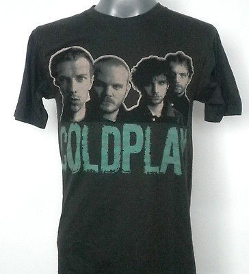 COLDPLAY INDIE ROCK T SHIRT BLACK SIZE Large
