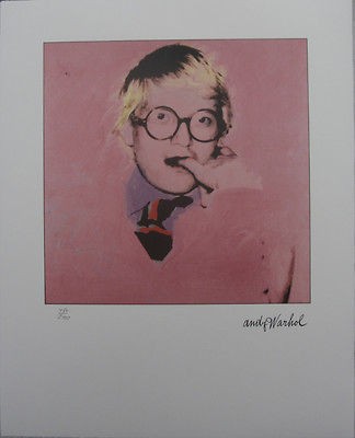 Andy WARHOL David HOCKNEY 480/2400 signed LIMITED edition pink