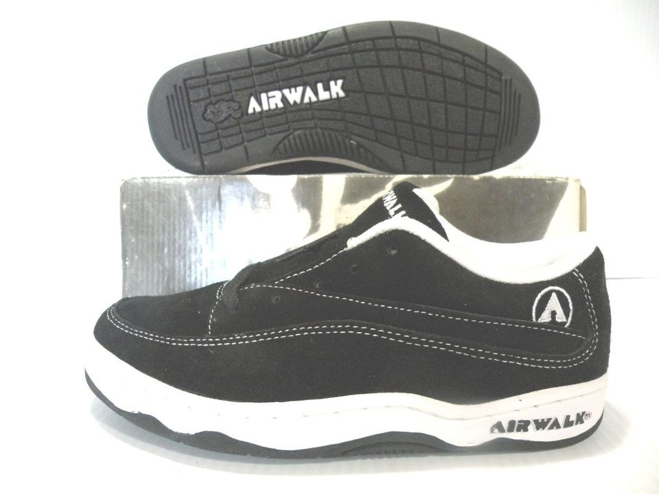 AIRWALK SCHTOINK VINTAGE SNEAKERS MEN/WOMEN SHOES BLACK 13075 SIZE 5 