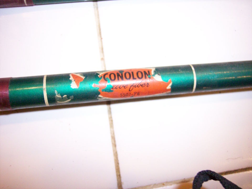 VINTAGE AND RARE ORIGINAL 2 PIECE CONOLON LIVE FIBER 76 # 5507 FISH 