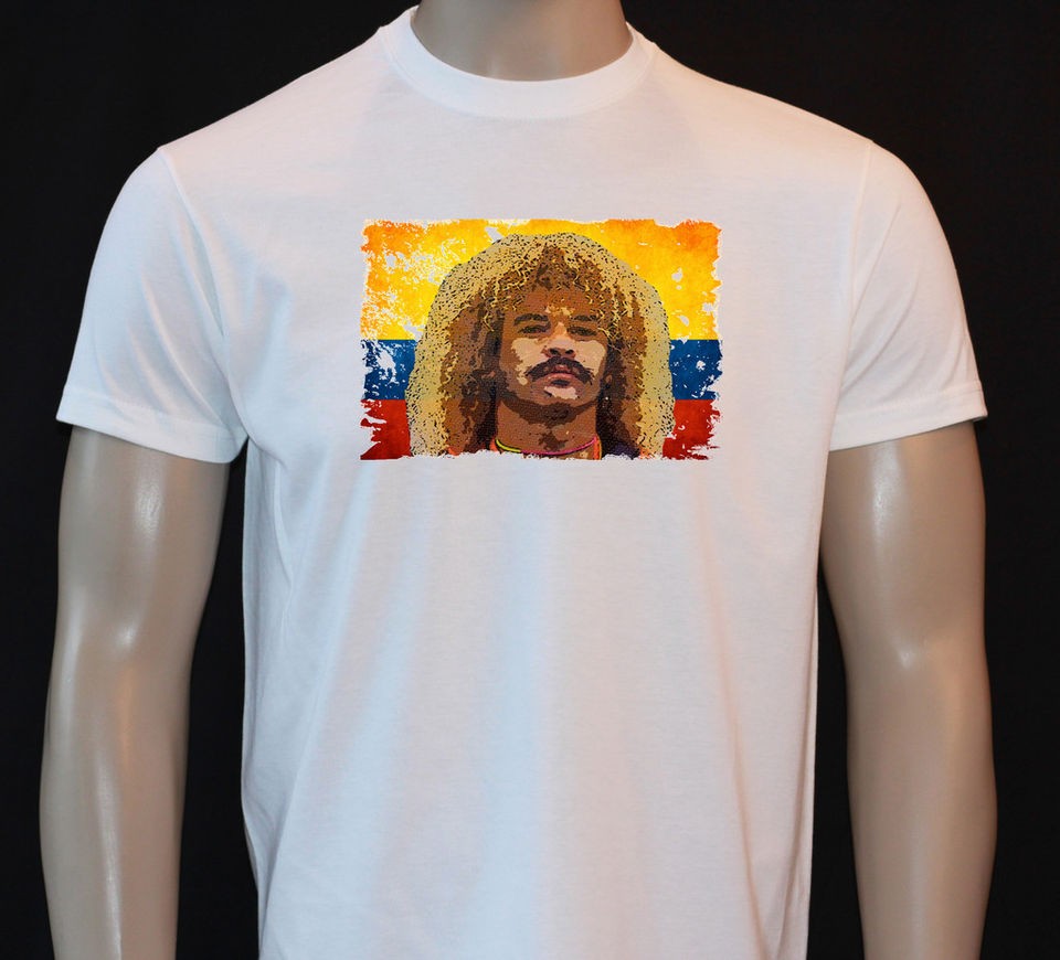 CARLOS VALDERRAMA COLOMBIA FOOTBALL KIDS T SHIRT FB16