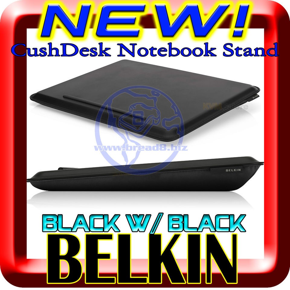 NEW Belkin CushDesk Notebook Laptop Lap Cushion Black/Black 