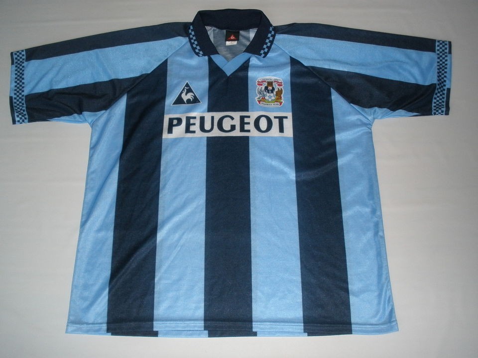 LE COQ SPORTIF COVENTRY CITY JERSEY size L NEW SALE $39 RARE MADE IN 