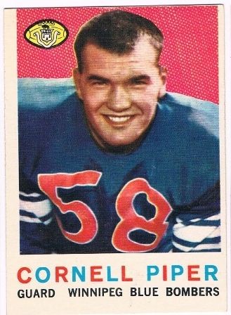 1959 Topps CFL #2 Cornel Piper (EX/MT)