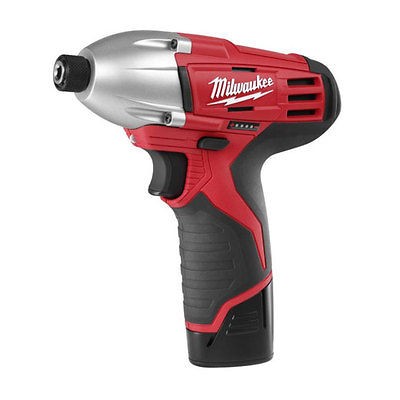    22 Milwaukee M12™ Cordless LITHIUM ION ¼ Hex Impact Driver Kit