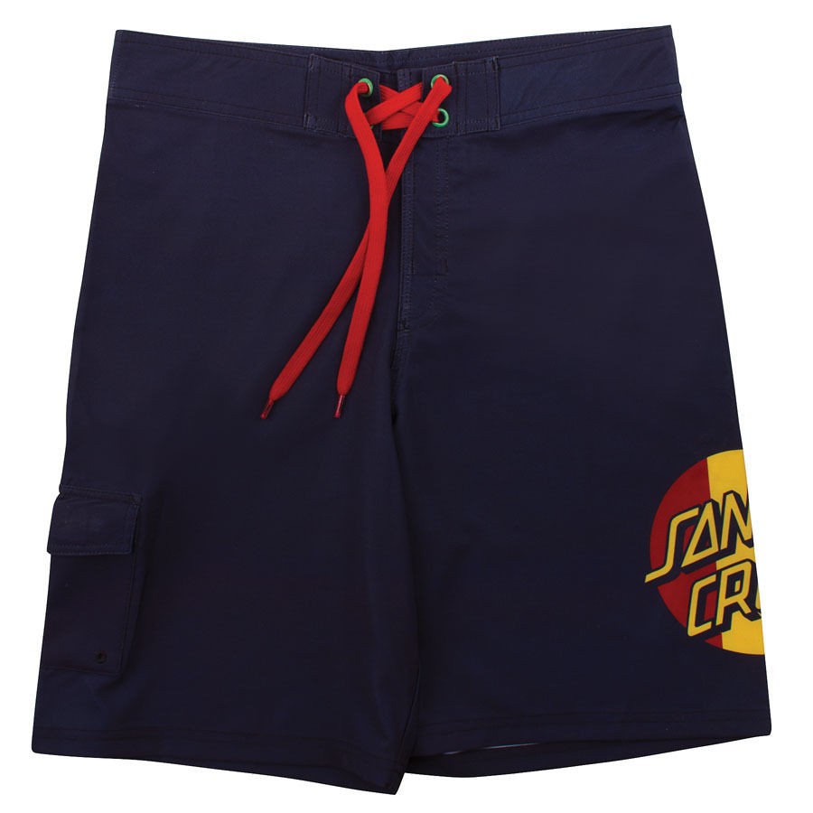 Santa Cruz Rasta Dot Board Shorts Black