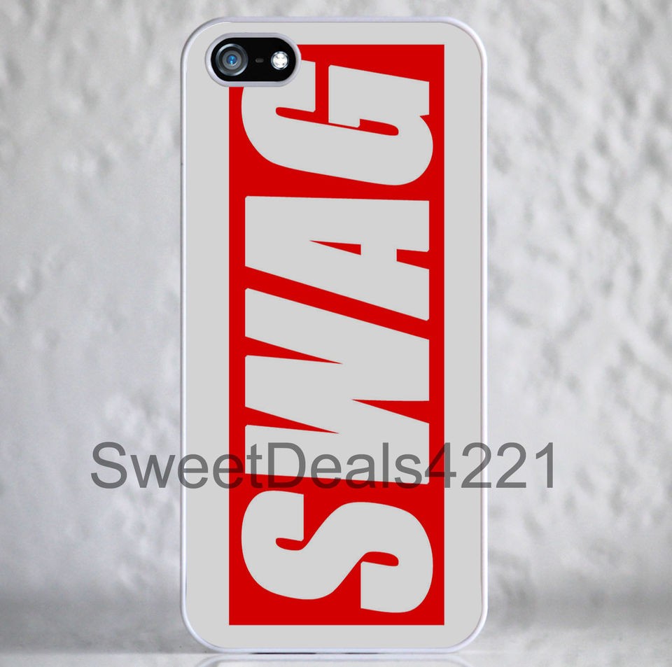 Custom White Apple iPhone 5 Swag Swagger Swagg Trill Case Cover 