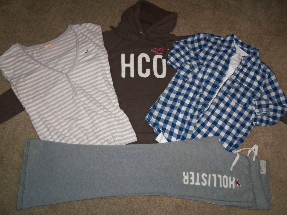 Junior clothes lot sz M 100% Hollister Hoodie sweat set track suit 