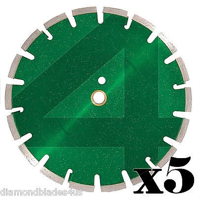 14 Diamond Saw Blade  Green Concrete Asphalt  C3 Inserts  Undercut 