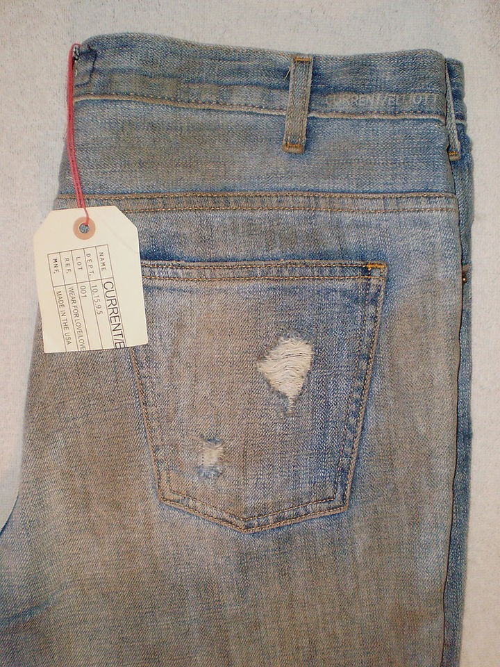 CURRENT ELLIOTT THE STOWEAWAY PANT CUTOFF JEAN SHORTS SIZE 29  NEW $ 