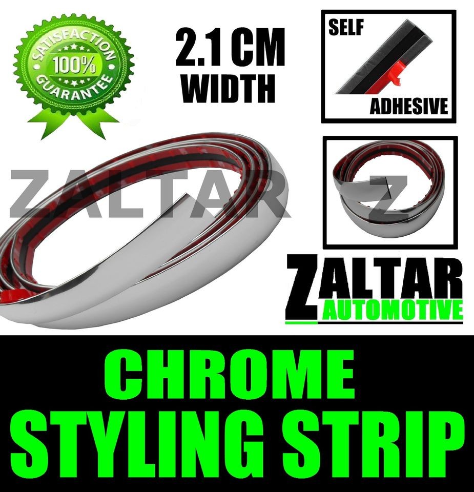 CHROME STYLING MOULDING STRIP TRIM ADHESIVE 21MM TVR GRIFFITH