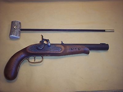 BLACK POWDER LONG PISTOL ANTLER HANDLE BALL STARTER