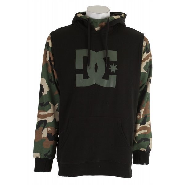 DC Dryden Hoodie Black/Camo Mens