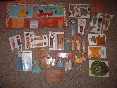 Vintage 1960 Dennis the Menace Backyard Picnic Paper Doll SET Original 