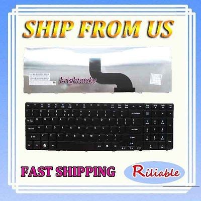 Genuine NEW GATEWAY NV51B NV 51B NV51B05U US KEYBOARD BLACK TECLADO