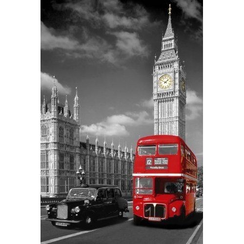 POSTER === London   Piccadilly Bus, Taxi   Maxi === NEW