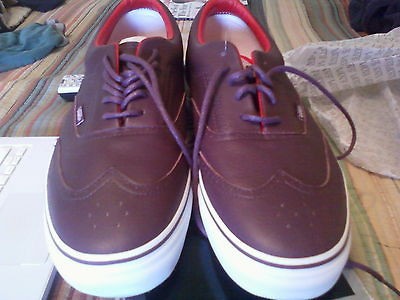 VANS , VAULT , CA, SIZE 10, WINGTIP, WINE ,,UNDEFEATED