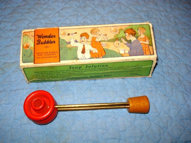 Wonder Soap Bubbler Pipe, NM In Box, American Bubble Pipe Co.