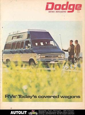 1970 Dodge Motorhome RV Van Camper Brochure