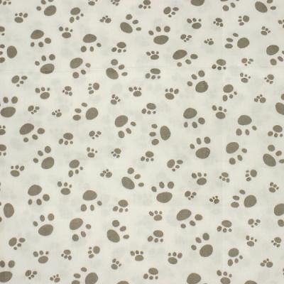 Puppy Dog Paw Print FQ Fat Quarter Quilt Fabric c906