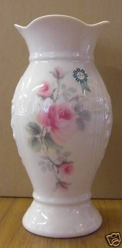 Irish Belleek Donegal China Mourne Rose Vase Large