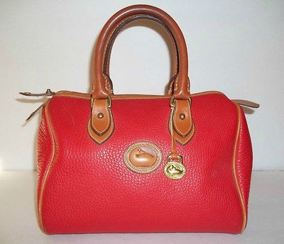 vintage red dooney and bourke handbags