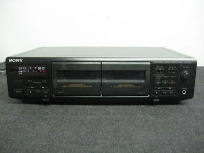 Sony TC WE405 Stereo Dual Cassette Deck DOLBY SOUND RCA DUB music 