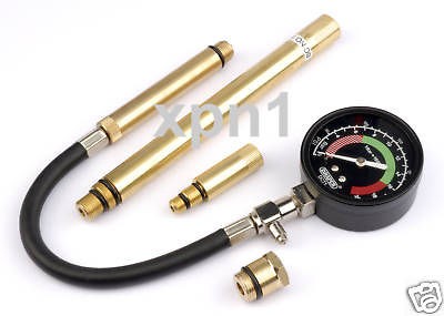 Draper Compression Tester with 10mm 12mm 14mm 18mm Adaptors & Long 