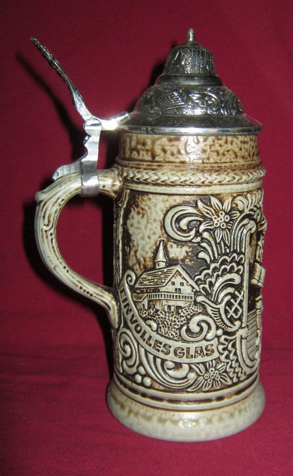   BEER STEIN MUG GERZ WEST GERMANY COLLECTIBLE CERAMIC BARWARE DRINKWARE