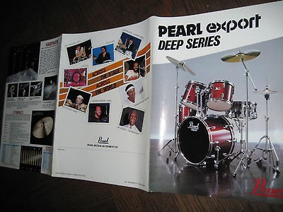 PEARL DRUMS EXPORT DEEP SERIES BROCHURE 1983