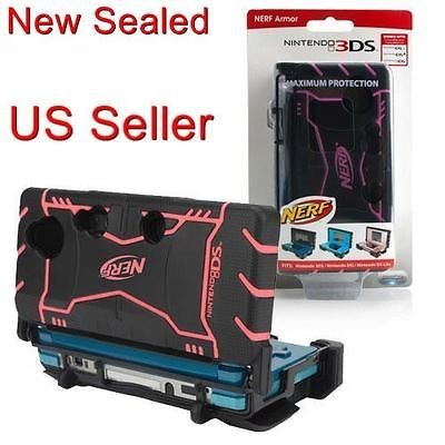 PDP Nerf Triple Armor Case for Nintendo 3DS, DSi and DSLite PINK Brand 