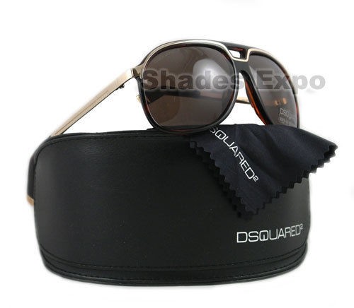 NEW DSQUARED SUNGLASSES DQ 0061 BLACK 56E DQ61 AUTH