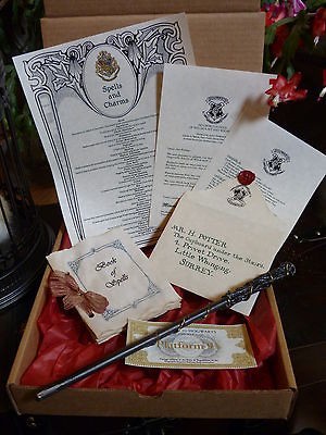   /Hermion​e Granger Wand with gold vine,acceptanc​e letter package