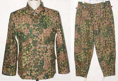 GERMAN ELITE LINEN HBT DOT 44 M43 FIELD UNIFORM TUNIC & TROUSERS XL 