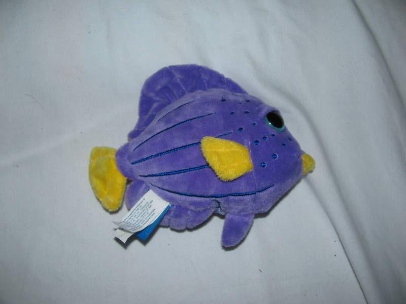 Applause SeaPals Finger Puppet Purple Tang Soft Plush pal