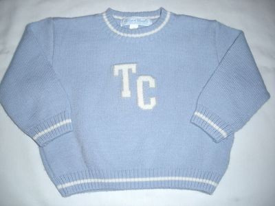 Boys Boutique TARTINE ET CHOCOLAT 2 2T Logo Sweater Light Blue