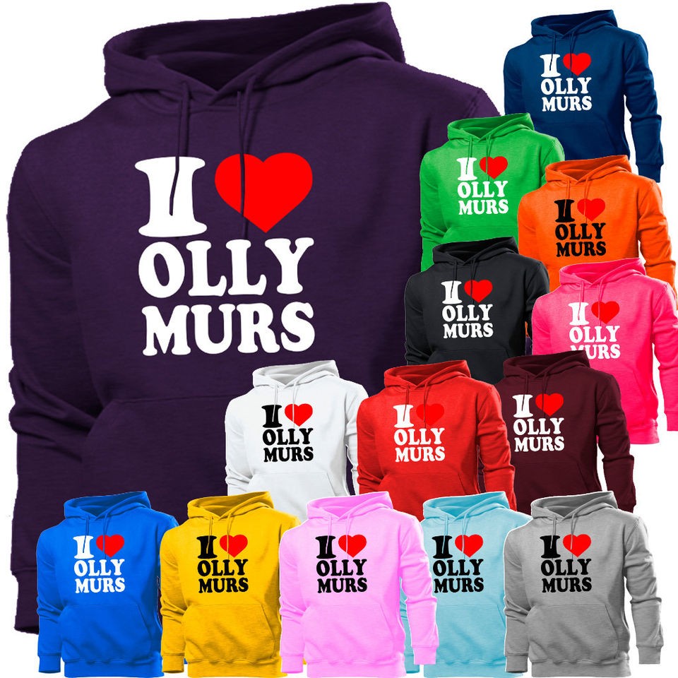 LOVE OLLY MURS HOODIE HOODY MENS WOMEN BOYS GIRLS KIDS OLLIE MURRS X 