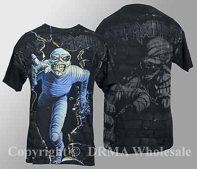 Authentic IRON MAIDEN Eddie Mummy Break ALLOVER T Shirt S M L XL NEW