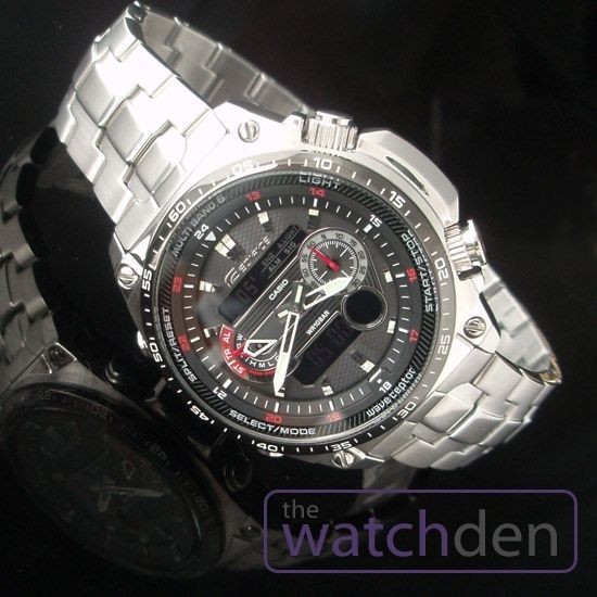 Casio Edifice Wave Ceptor Chrono Mens Watch ECW M300​EDB 1AER