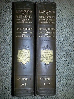 Encyclopedia of Freemasonry Albert G. Mackey 1925 Two Volumes Masonic