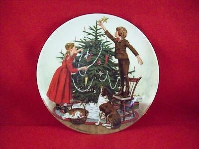   Exchange Christmas Holiday Plate by Edwin M. Knowles China Company