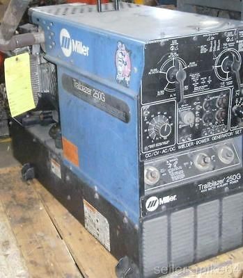 MILLER 250G TRAILBLAZER CC/CV AC/DC WELDER POWER GENERATOR SET